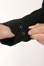 Japanese  Fabric Shirt - Black