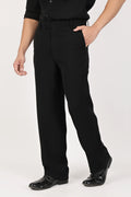 Japanese Straight Fit Trousers - Black