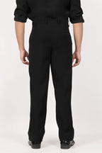 Japanese Straight Fit Trousers - Black