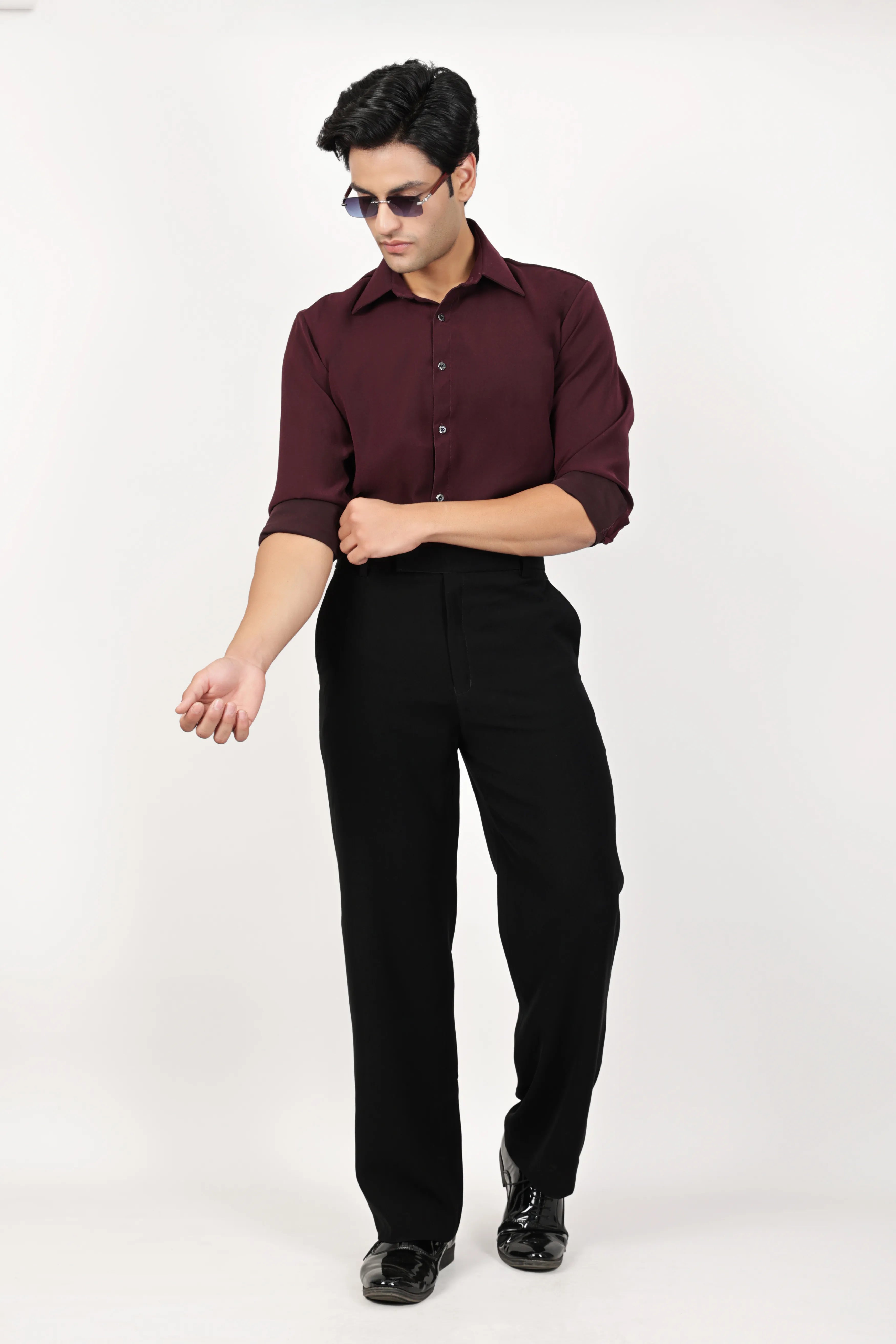 Japanese Fabric Shirt - Wine