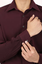 Japanese Fabric Shirt - Wine