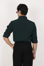 Japanese Fabric Shirt - Bottle Green