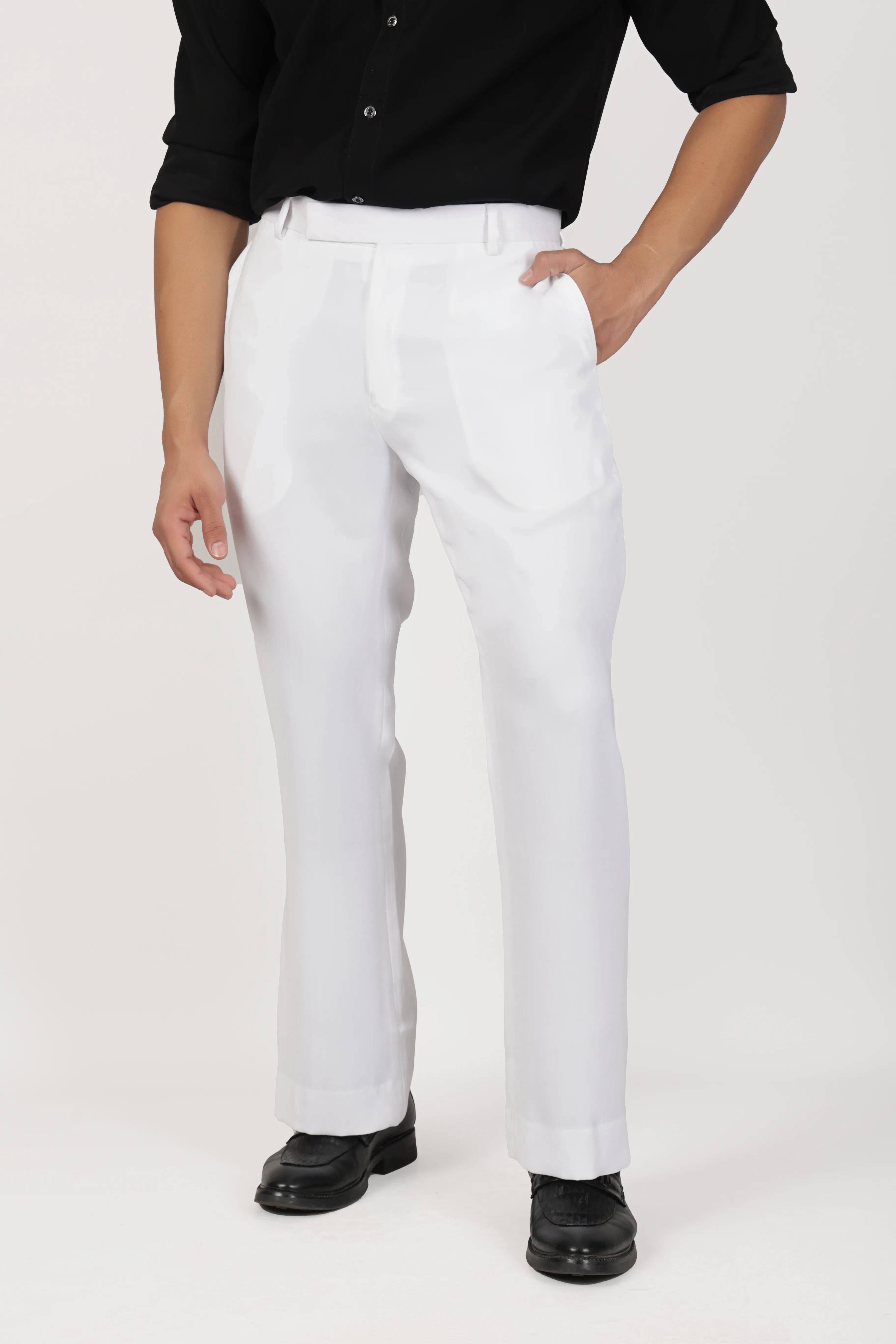 Japanese Bootcut Trousers - White